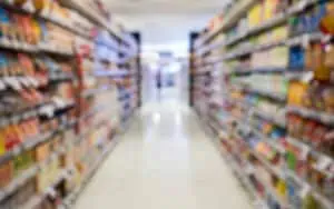 Retail store aisle